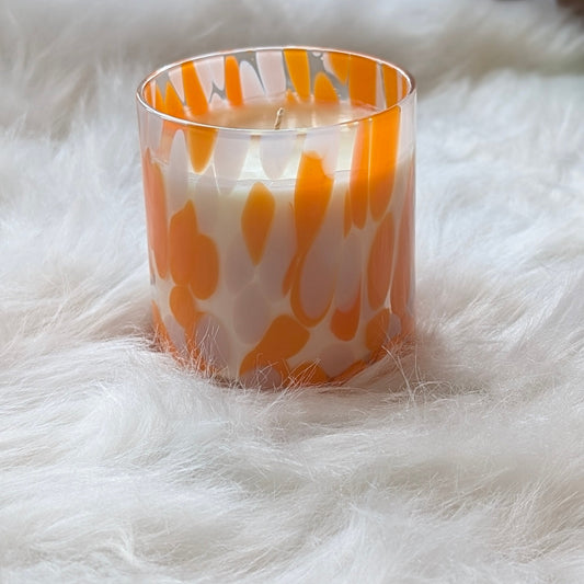 Glass Basil Lemon Mint & Orange 40 Hour Candle - Candle