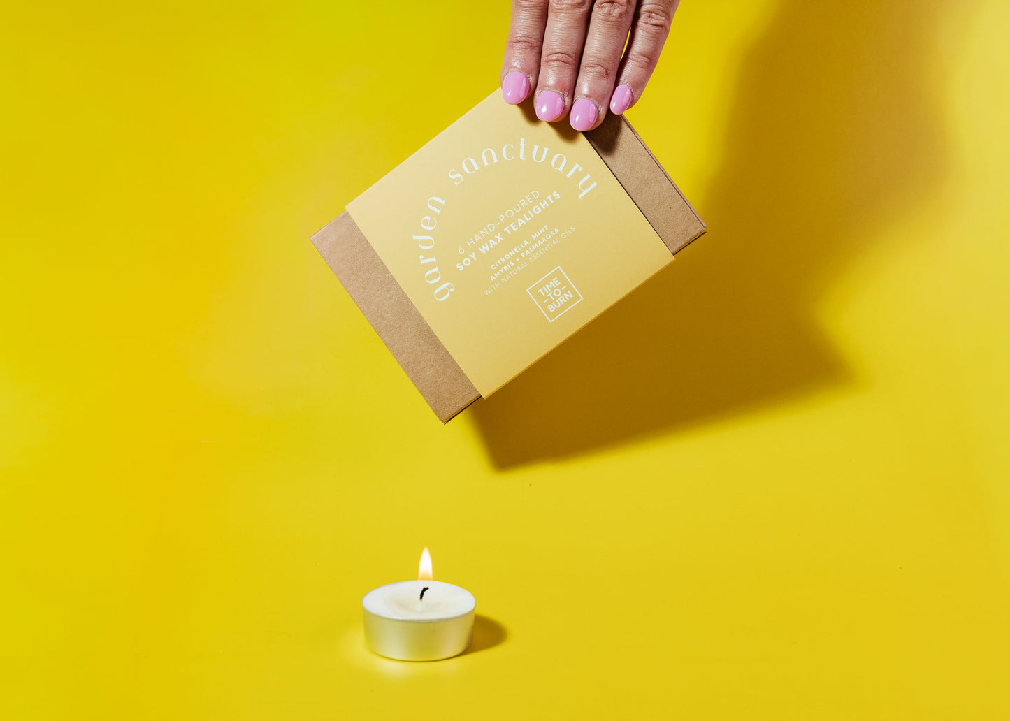 Golden Sanctuary: Gift Box of 6 Tealights - Tealights