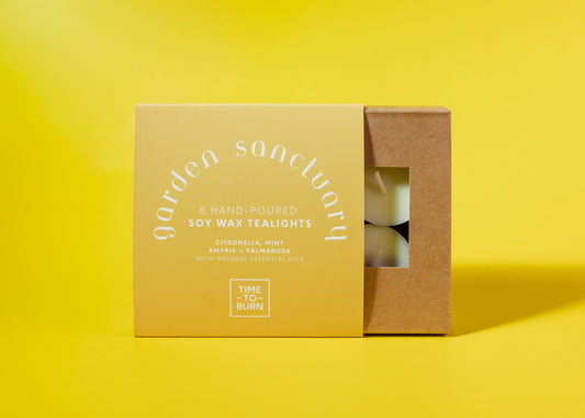 Golden Sanctuary: Gift Box of 6 Tealights - Tealights