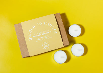 Golden Sanctuary: Gift Box of 6 Tealights - Tealights