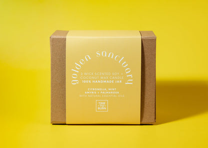 Golden Sanctuary - Handcrafted Candle - The Triple Wick Collection - Candle