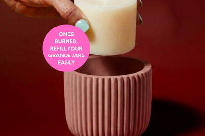 Midnight Rose: Grande Refillable Candle