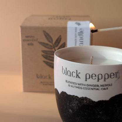 Black Pepper & Nutmeg Soy Wax Candle -50 Hour