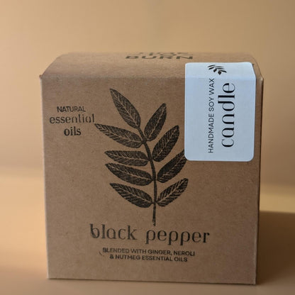 Black Pepper & Nutmeg Soy Wax Candle -50 Hour