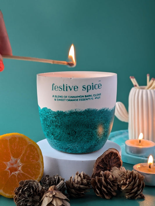 Festive Spice Refill Soy Candle - 50 Hour