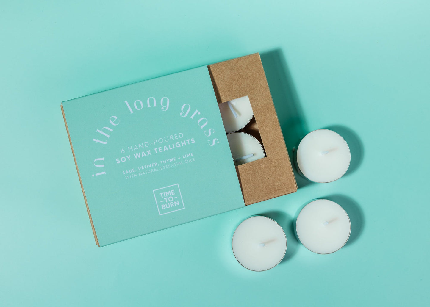 In the Long Grass: Gift Box of 6 Tealights - Tealights