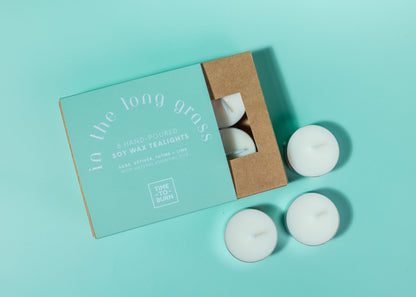 In the Long Grass: Gift Box of 6 Tealights - Tealights