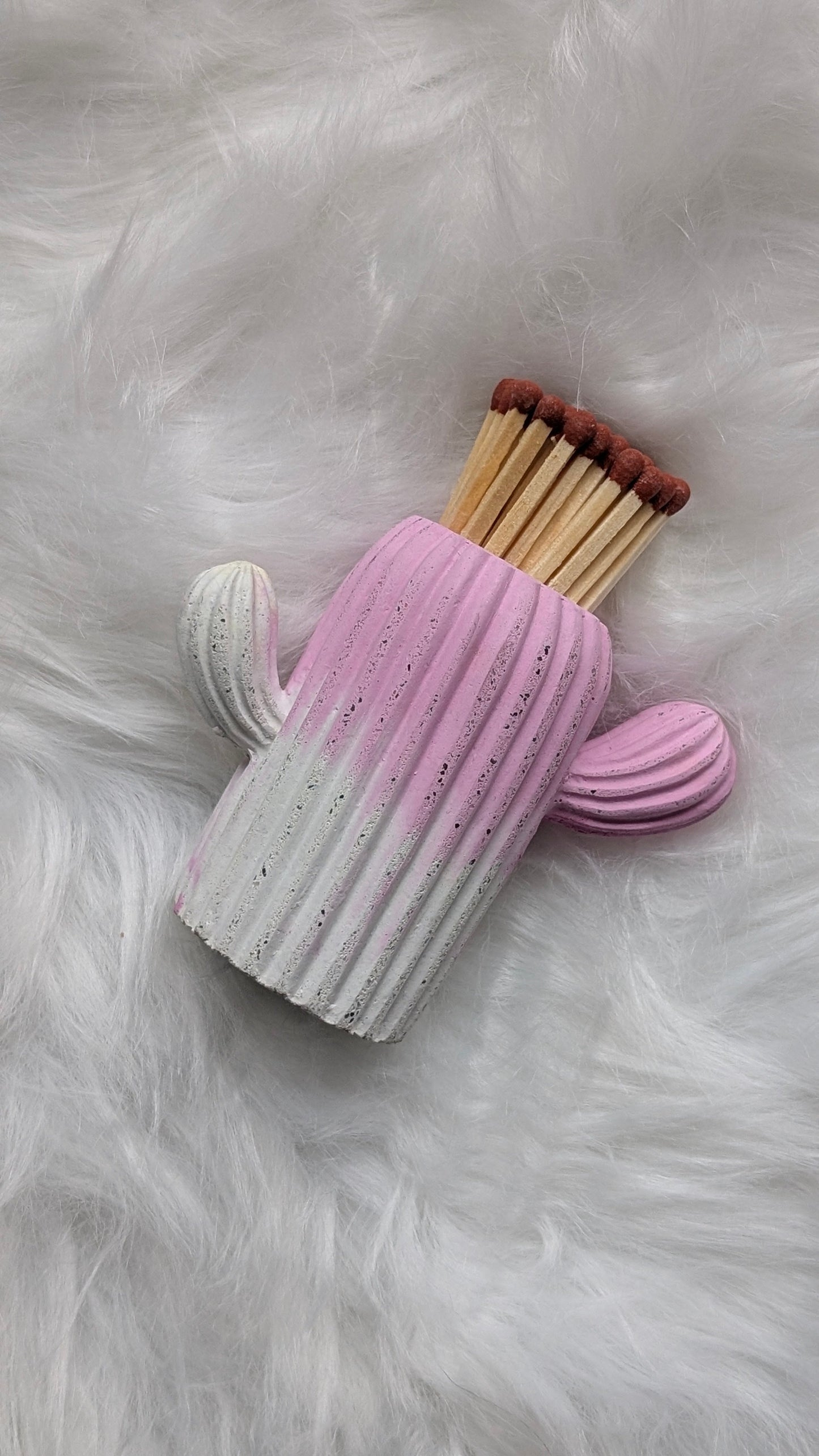 Last Chance to Buy - Clive the Cactai - Pink & White - Matches