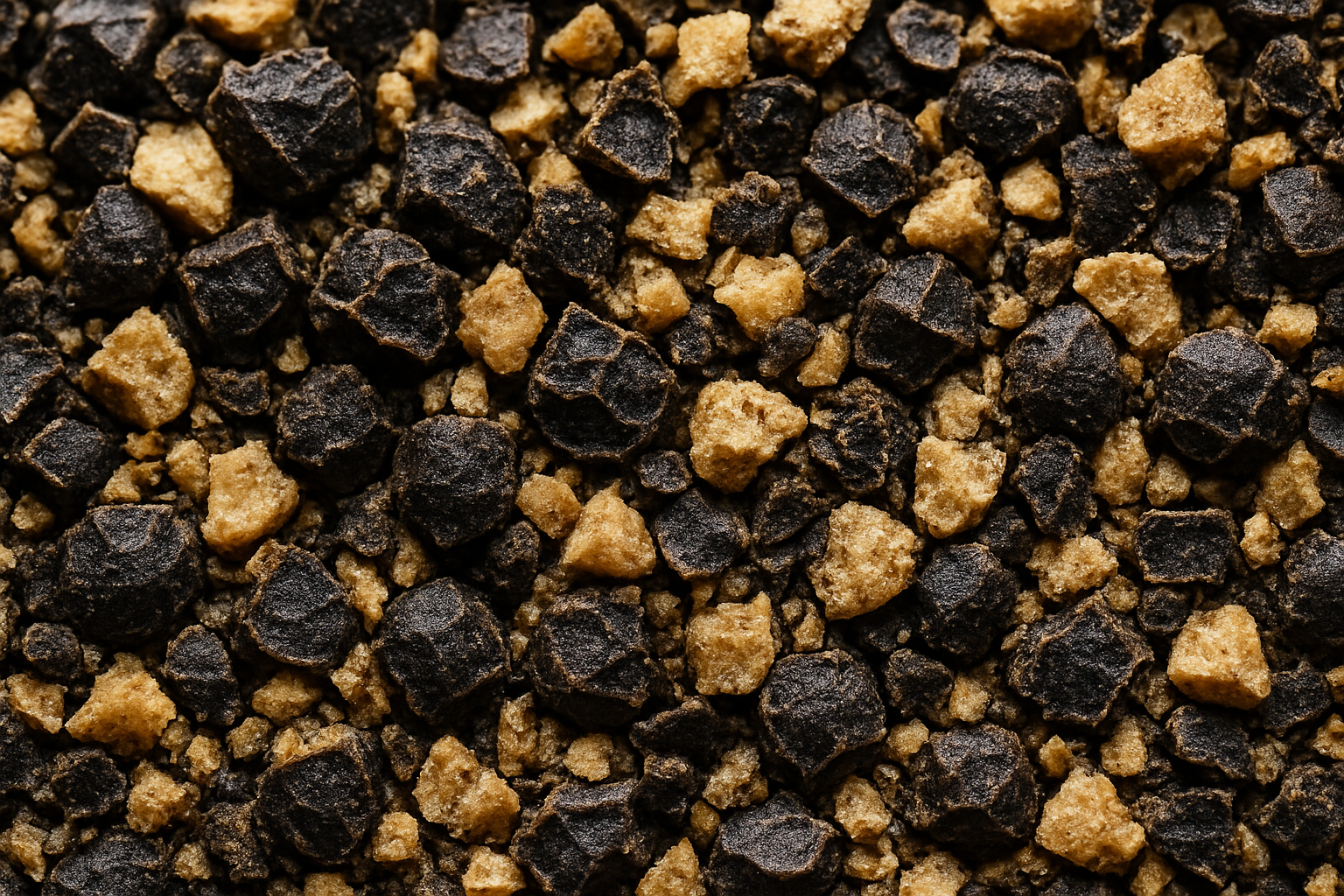 Loads of cracked and I cracked black pepper taking up the entire page