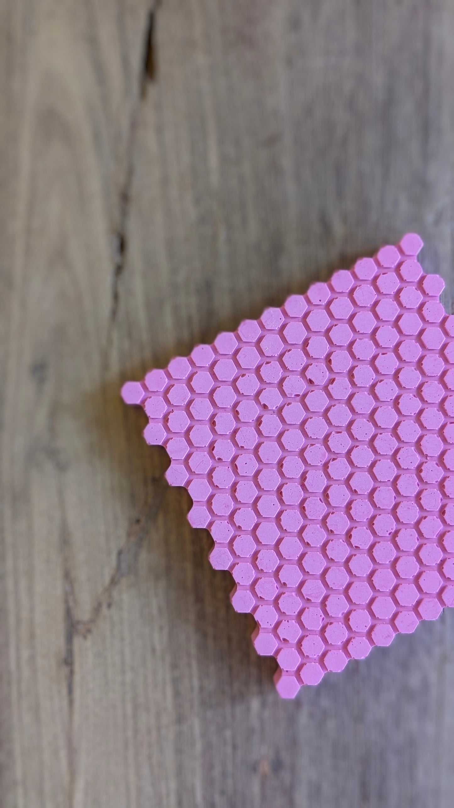 Pink & Green Geometric Coasters - 1 Pink Coaster - Coaster
