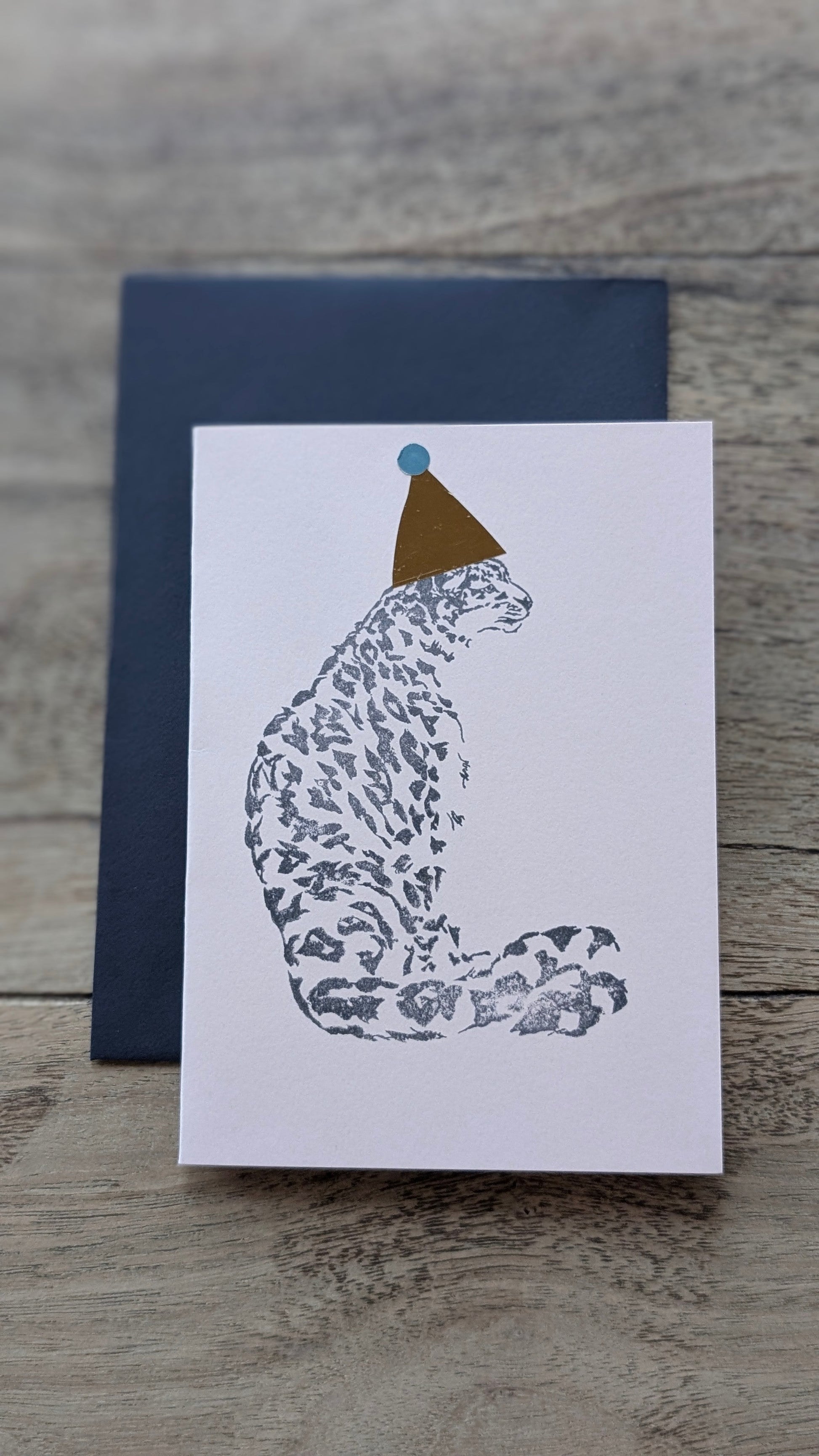 Pink Leopard Birthday Card