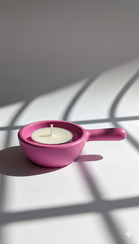 Pink Tealight Holder Gift Box - Tealights