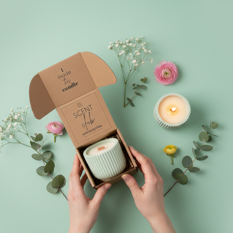 Refillable Monthly 40 Hour Candle Subscription - Candle