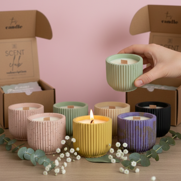 Refillable Monthly 40 Hour Candle Subscription - Candle
