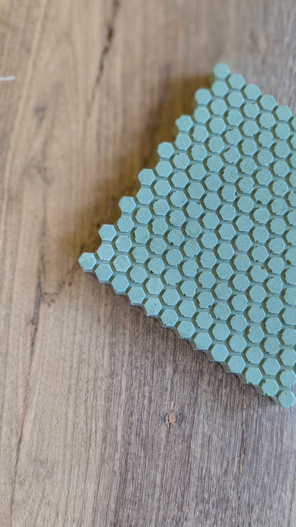 Pink & Green Geometric Coasters