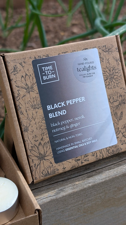 Black Pepper, Ginger, Nutmeg & Neroli Tealights