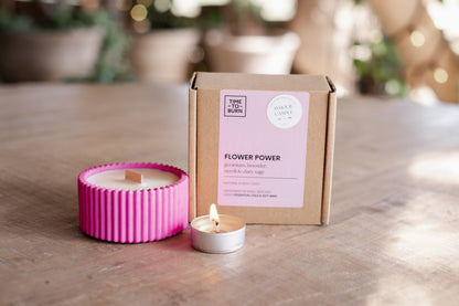 Flower Power - Clary Sage, Neroli, Lavender & Rose Geranium Candles