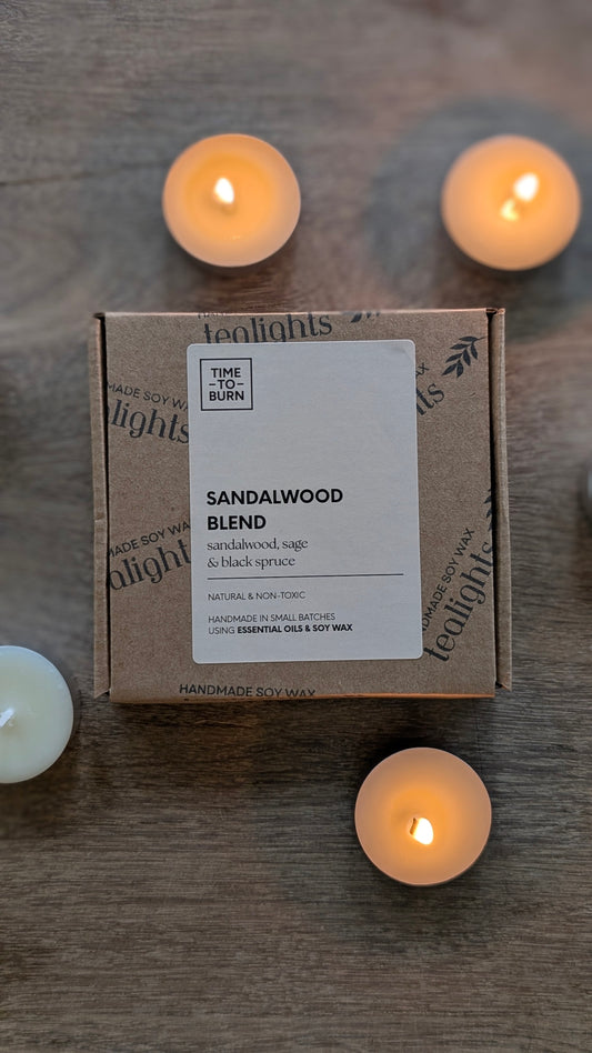 Sandalwood, Black Spruce & Sage Tealights