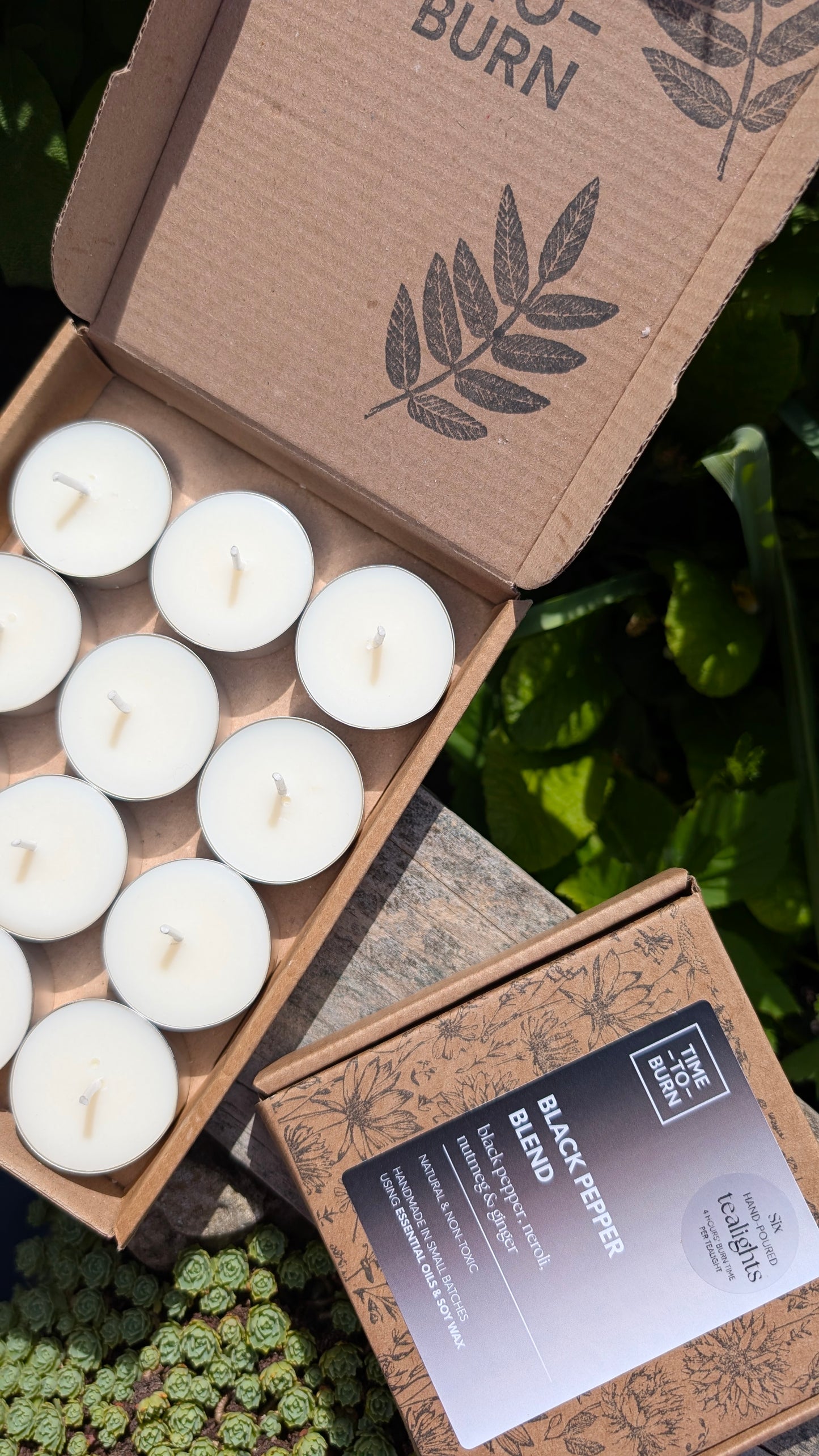 Black Pepper, Ginger, Nutmeg & Neroli Tealights