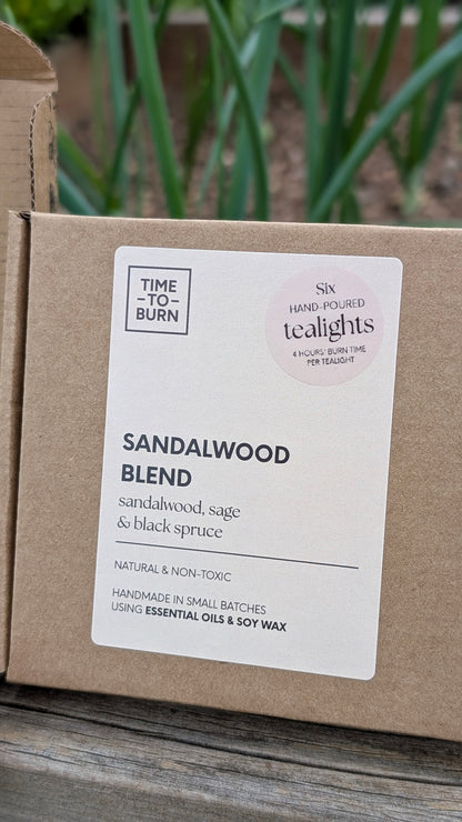 Sandalwood, Black Spruce & Sage Tealights