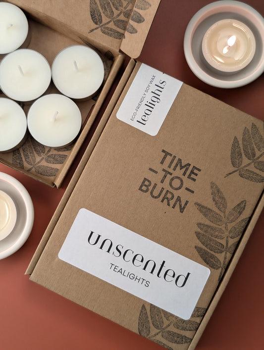 Unscented Soy Wax Tealights