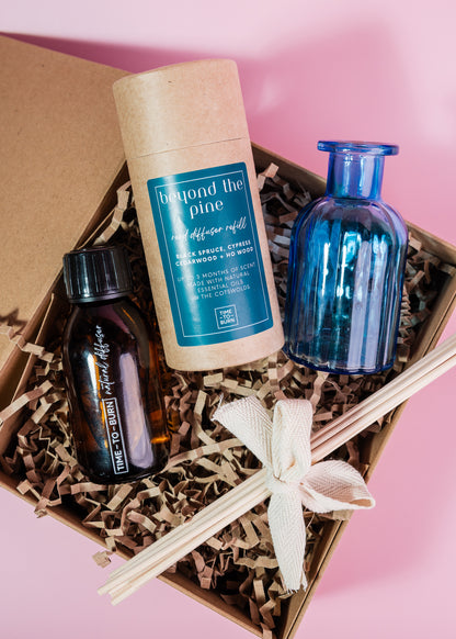 Reed Diffuser: Fir Needle, Cypress, Cedar + Ho Wood - "Beyond the Pine"