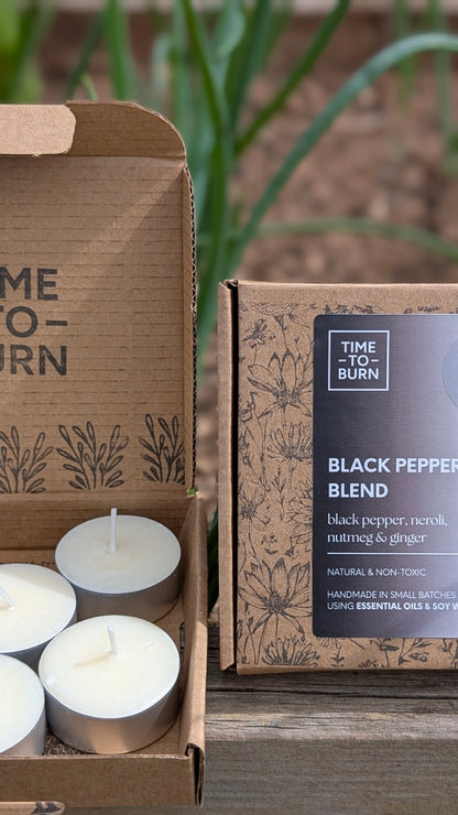 Black Pepper, Ginger, Nutmeg & Neroli Tealights