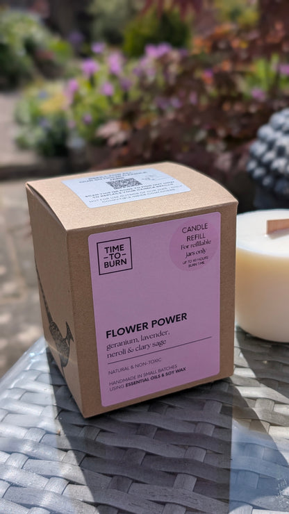 Flower Power Amphora Candle Refill