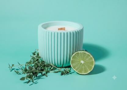 40 Hour Candle: Sage, Vetiver, Thyme + Lime -  "In the Long Grass"