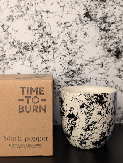 Black Pepper & Nutmeg Soy Refillable Candle - 50 Hour