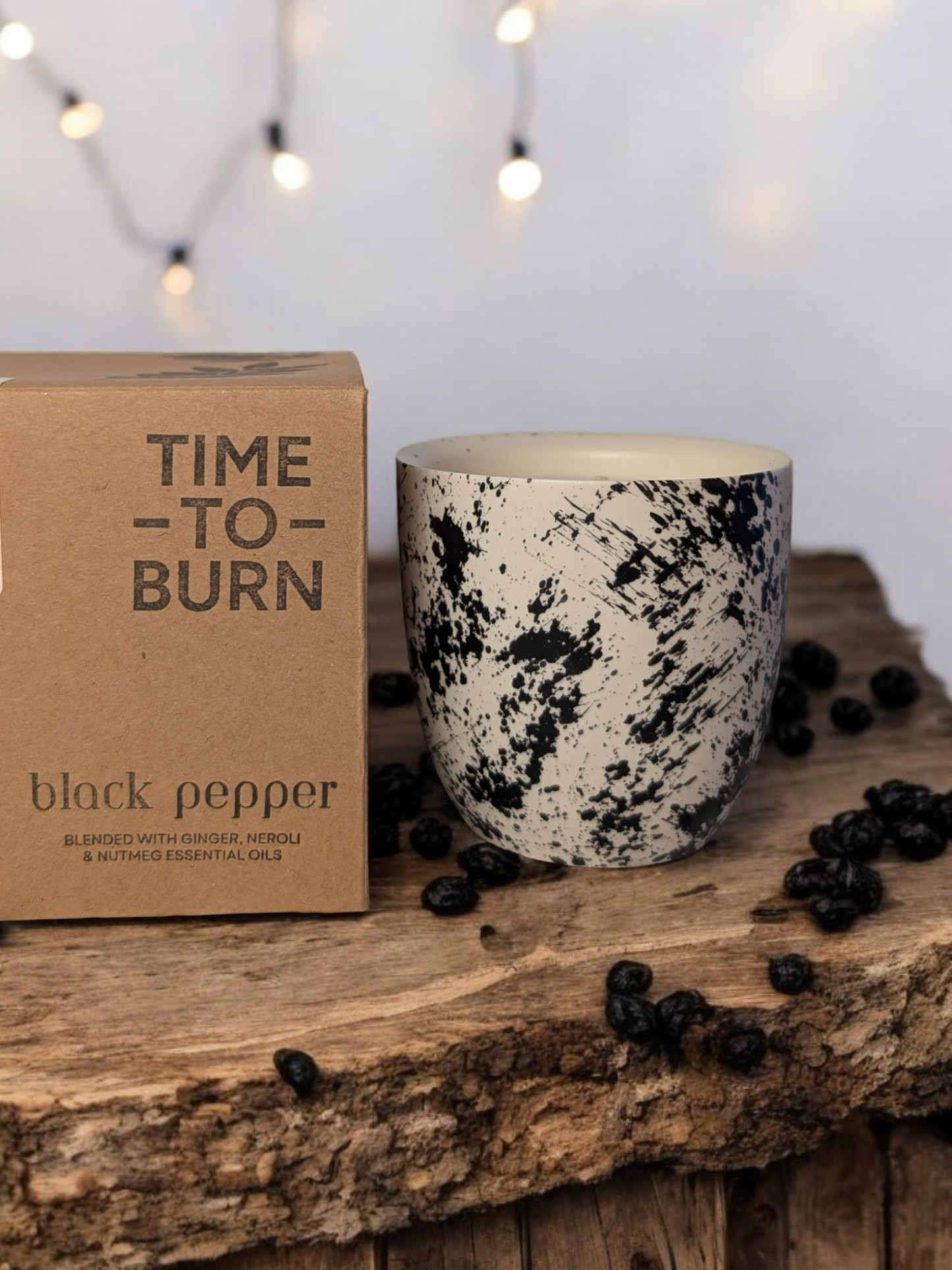 Black Pepper & Nutmeg Soy Refillable Candle - 50 Hour