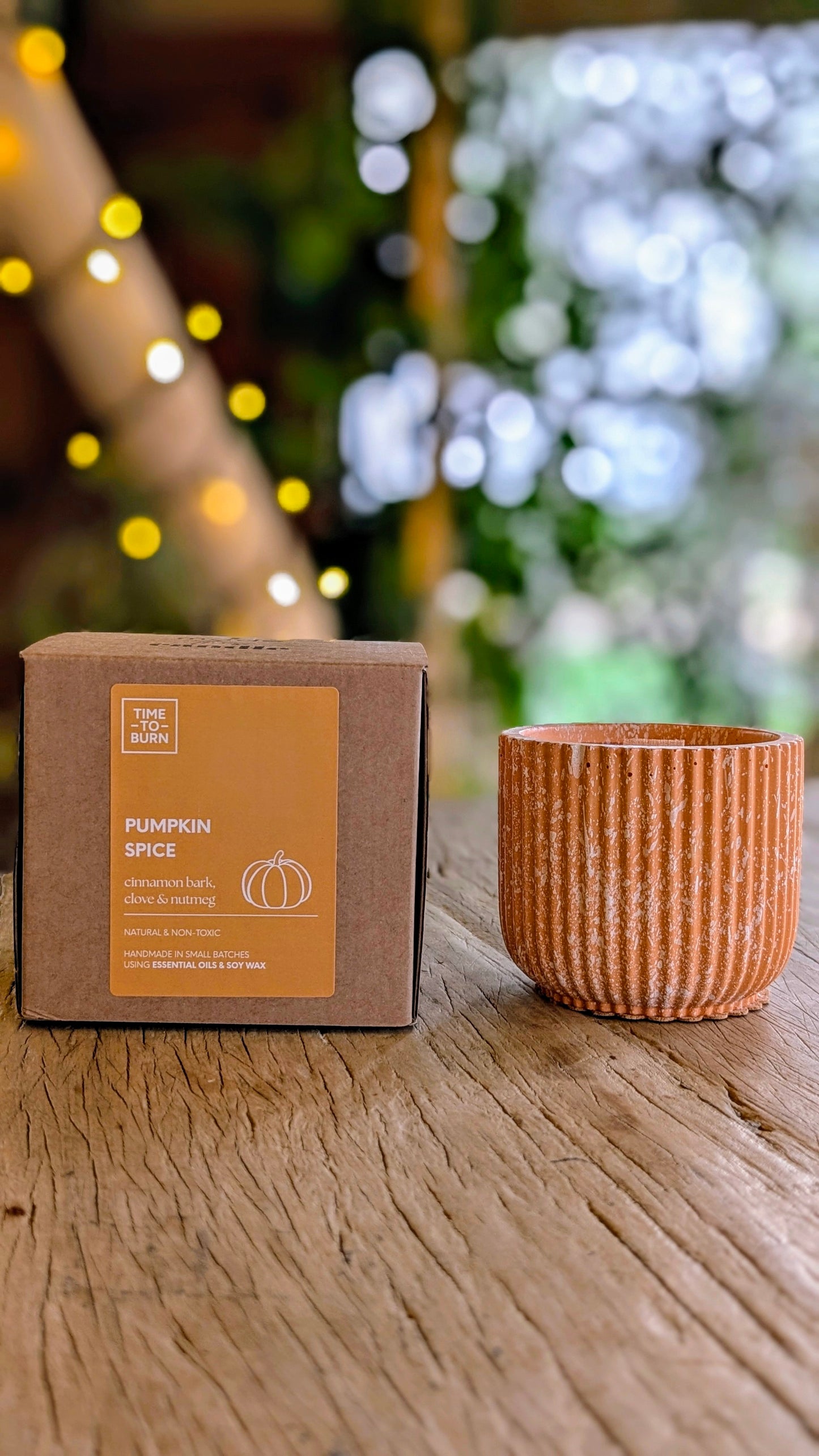 Pumpkin Spice Candle | Refillable 40 Hour | Cinnamon, Clove & Nutmeg