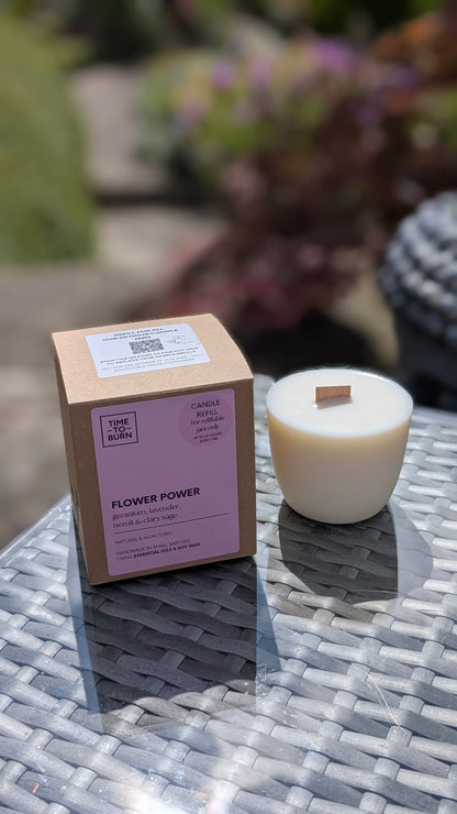 Flower Power Amphora Candle Refill