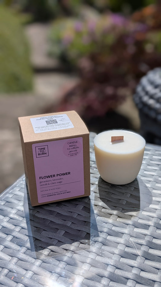 Flower Power Amphora Candle Refill