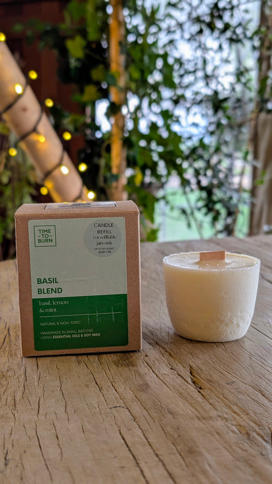 Basil Lemon & Mint Candle Refill