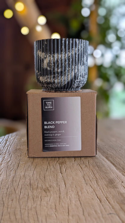 Black Pepper, Neroli, Nutmeg & Ginger | 40 Hour Refillable Candle