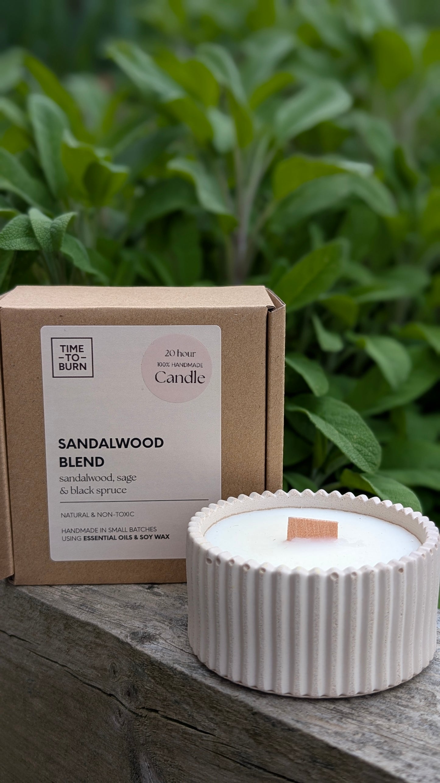 Sandalwood, Black Spruce and Sage Candles