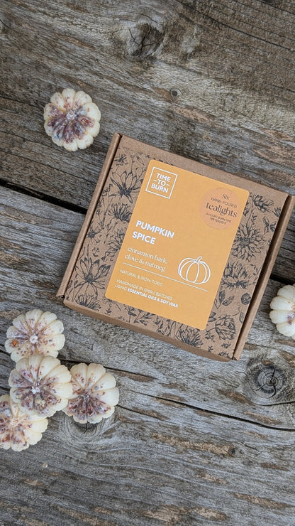 Pumpkin Spice Tealights - Cinnamon Bark, Clove & Nutmeg
