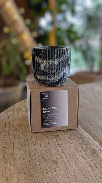Black Pepper, Neroli, Nutmeg & Ginger | 40 Hour Refillable Candle