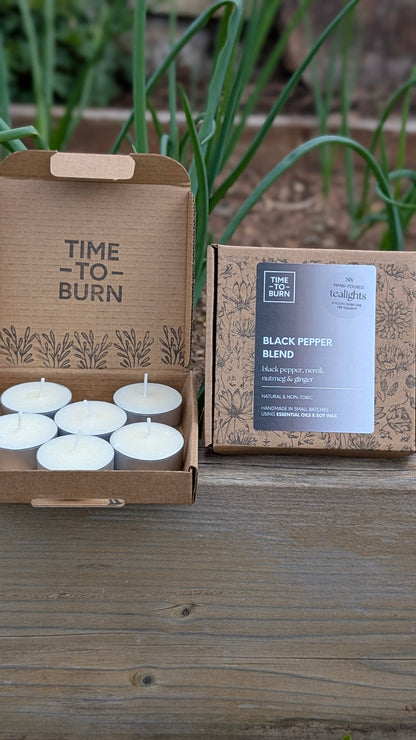 Black Pepper, Ginger, Nutmeg & Neroli Tealights