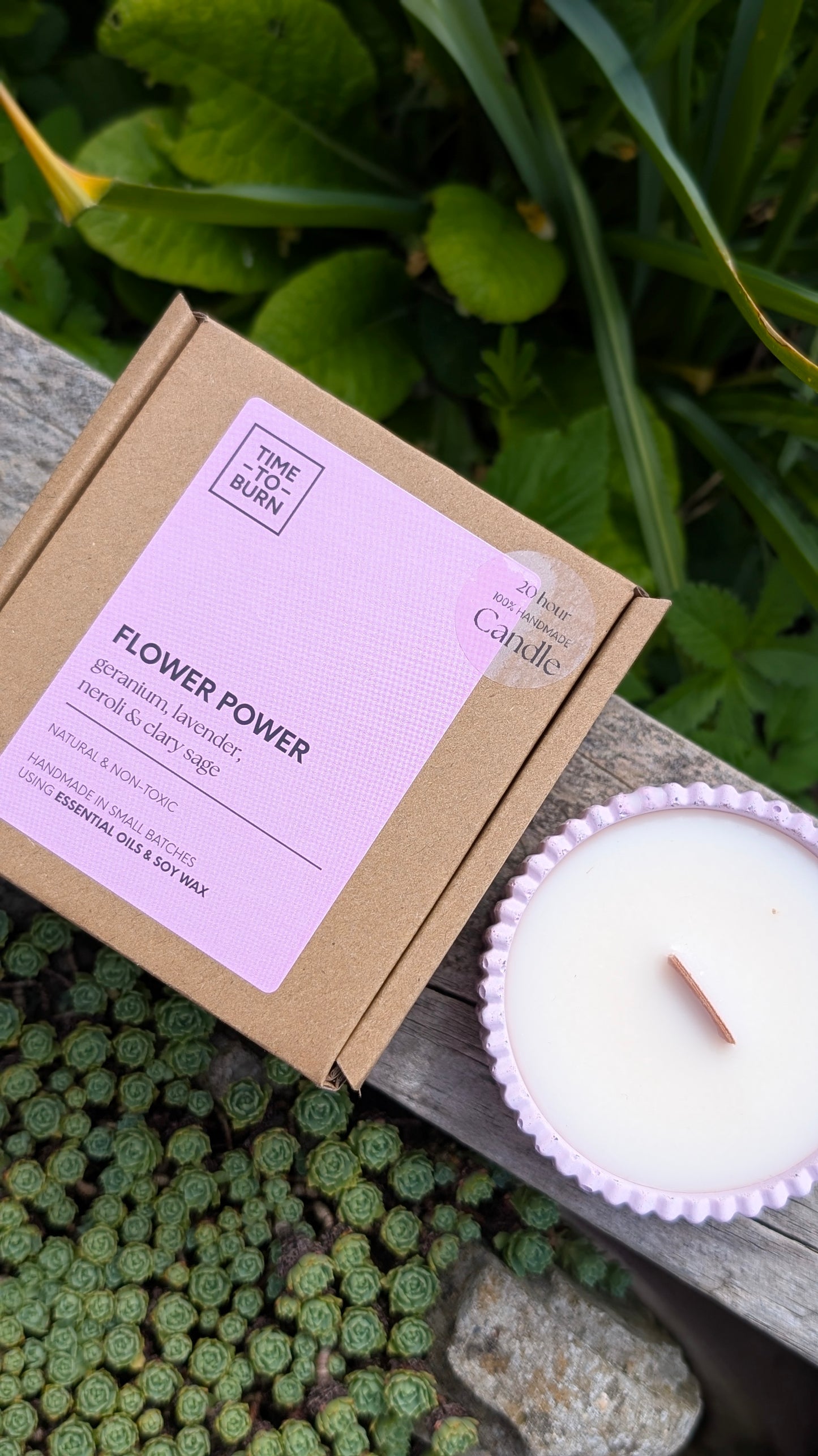 Flower Power - Clary Sage, Neroli, Lavender & Rose Geranium Candles