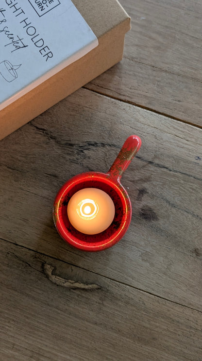 Red & Gold Tealight Holder