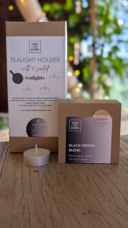 White Tealight Holder Gift Box
