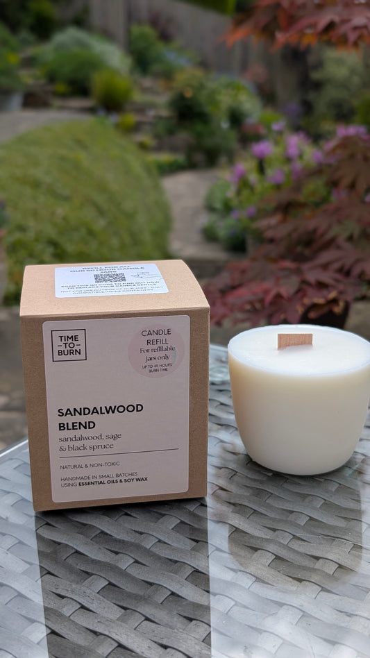 Sandalwood, Black Spruce & Sage Amphora Candle Refill