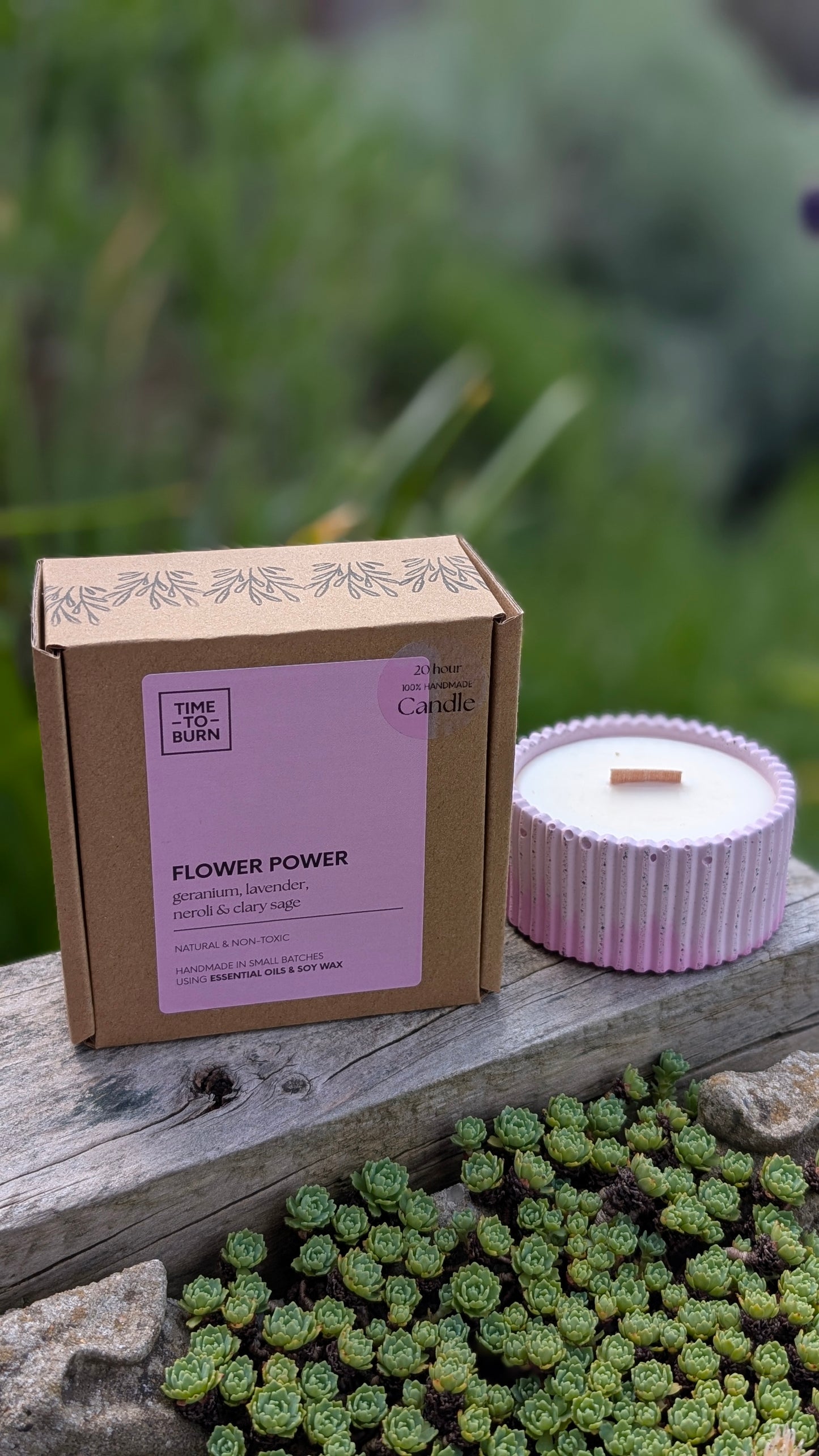 Flower Power - Clary Sage, Neroli, Lavender & Rose Geranium Candles