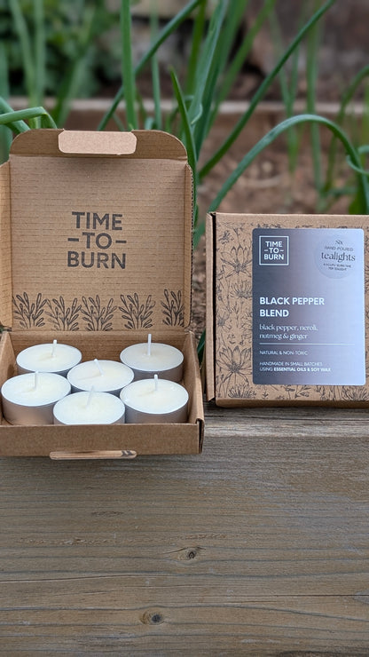 Black Pepper, Ginger, Nutmeg & Neroli Tealights
