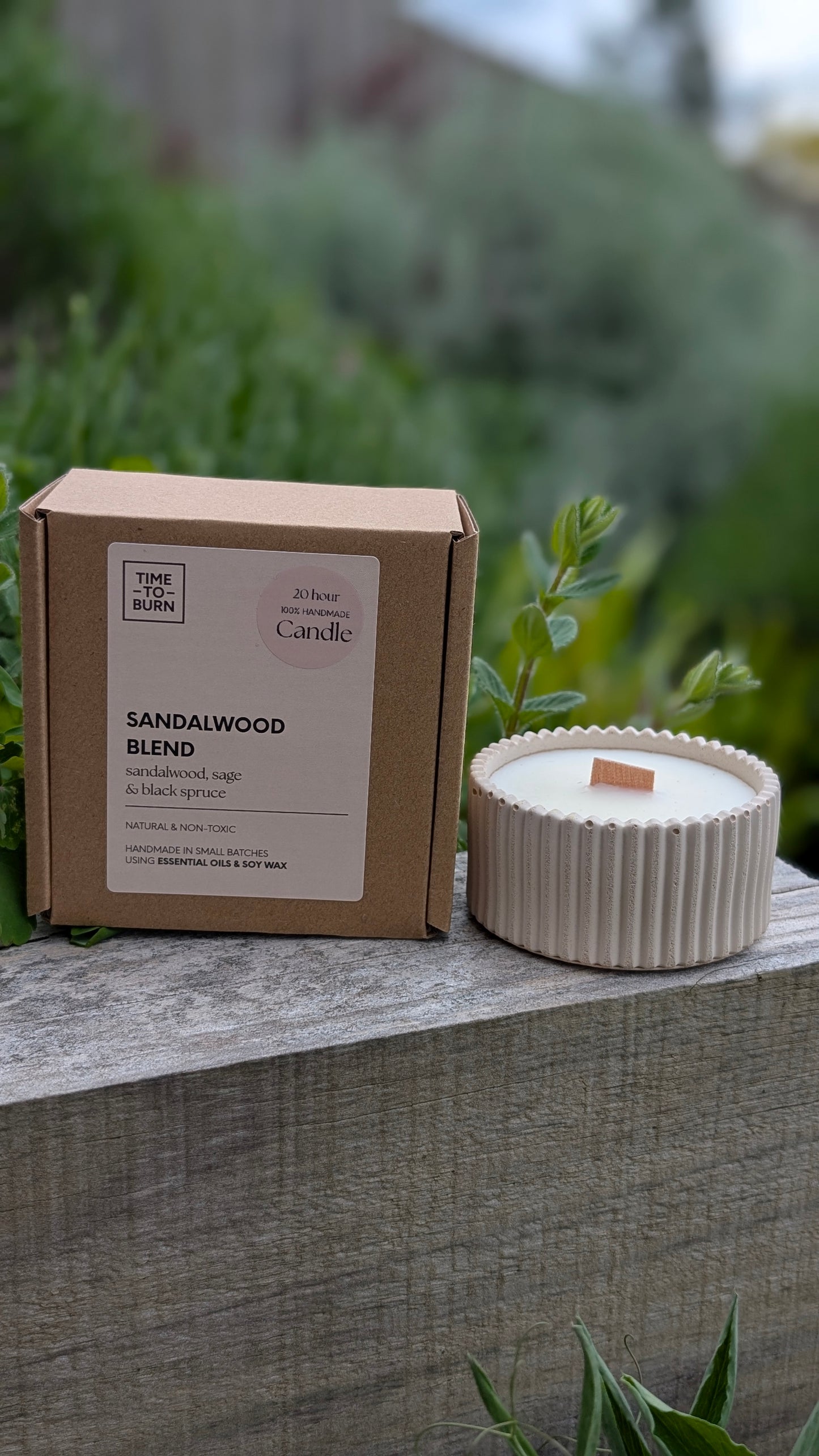 Sandalwood, Black Spruce and Sage Candles
