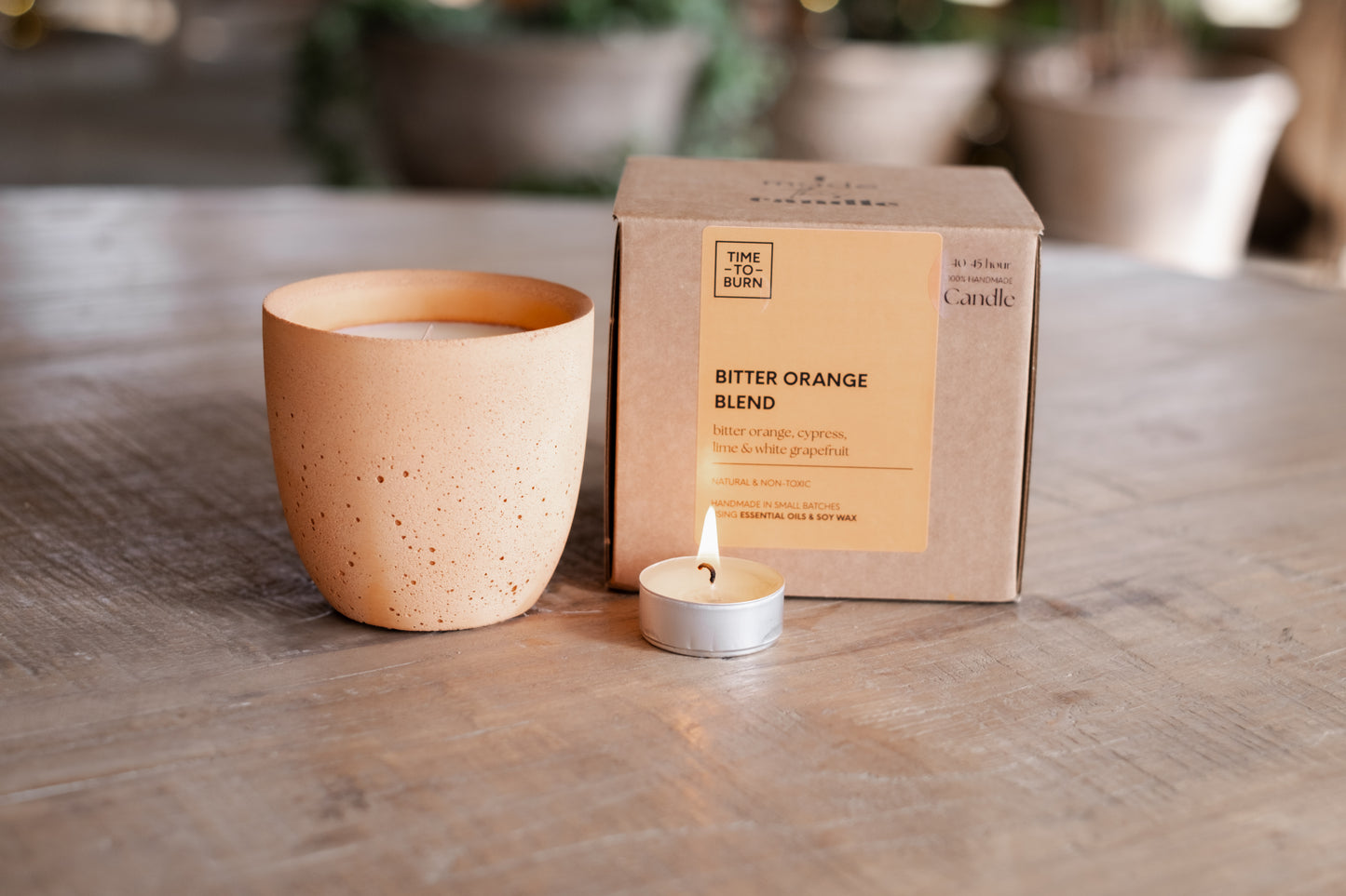 Bitter Orange, Cypress, Lime & Grapefruit Refillable Amphora Candle - 40 Hour
