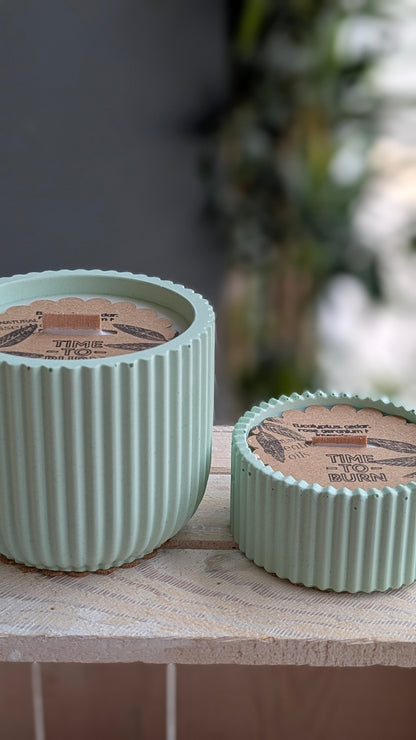 Eucalyptus, Rose Geranium, Lavender & Cedarwood Candles