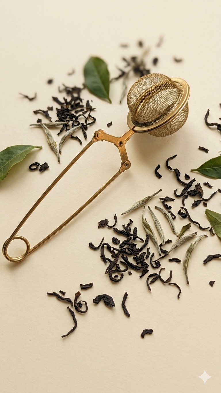 Gold Tea Strainer